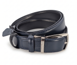 REVERSIBLE NAVY/BLACK LEATER BELT