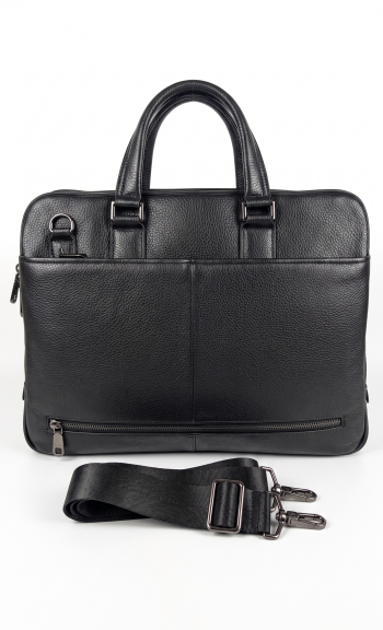 Shuclub Men's Premium Leather Briefcase – Executive Laptop Bag & Work Messenger