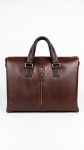 Coffee Brown Business Briefcase, Classic Messenger and Shoulder Satchel for Professionals