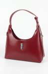 RED Structured Shoulder Bag Set with Canvas Pouch