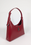RED Structured Shoulder Bag Set with Canvas Pouch
