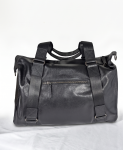 LEATHER MEN BAG BLACK