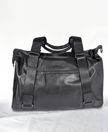 LEATHER MEN BAG BLACK