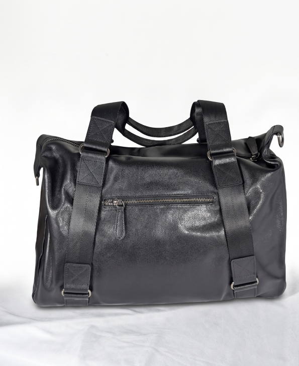 LEATHER MEN BAG BLACK