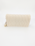 SHUCLUB Luxury Matelassé Leather Chain-Strap Crossbody Clutch