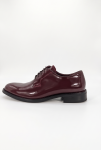 ShuClub London Men’s Premium Burgundy Patent Leather Oxford Shoes – Hand-Made Formal Dress Shoes with Shoe Horn and Shine Sponge Kit