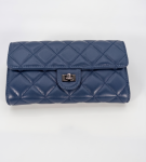 SHUCLUB Luxury Quilted Leather Chain-Strap Crossbody Clutch