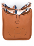 Premium TAN/BROWN Leather Crossbody Bag with Reversible  and  Wide Shoulder Strap