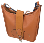 Premium TAN/BROWN Leather Crossbody Bag with Reversible  and  Wide Shoulder Strap